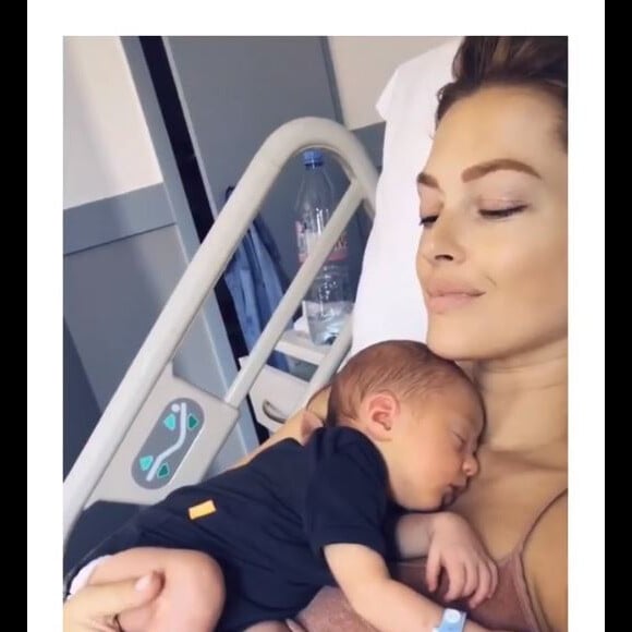 Caroline Receveur, maman pour la première fois d'un petit garçon prénommé Marlon - Instagram, 6 juillet 2018