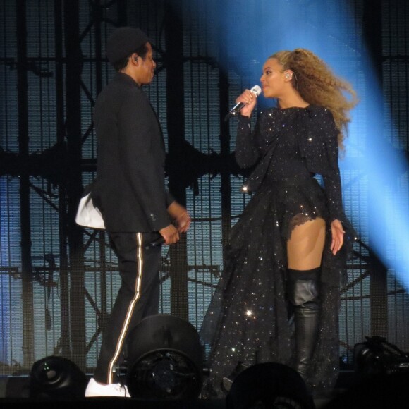 Beyoncé et JAY-Z en concert à Cardiff pour leur tournée "On the Run Tour II" le 6 juin 2018.