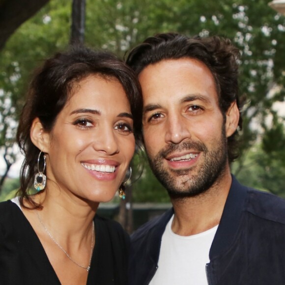 Exclusif - Laurie Cholewa et Greg Levy - Inauguration du restaurant "Gabylou Notre-Dame" à Paris le 12 juin 2018. © Denis Guignebourg / Bestimage