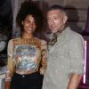 Exclusif - Vincent Cassel et sa compagne Tina Kunakey à la soirée Jean-Paul Gaultier "Scandal Discothèque" Party organisée à la Fondation Dosne-Thiers à Paris, le 4 juillet 2018.