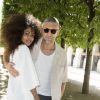 Tina Kunakey et son fiancé Vincent Cassel au défilé de mode Homme printemps-été 2019 "Louis Vuitton" à Paris. Le 21 juin 2018 © Olivier Borde / Bestimage