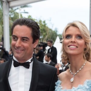 Sylvie Tellier (enceinte) et son mari Laurent - Montée des marches du film " Plaire, aimer et courir vite " lors du 71ème Festival International du Film de Cannes. Le 10 mai 2018 © Borde-Jacovides-Moreau/Bestimage