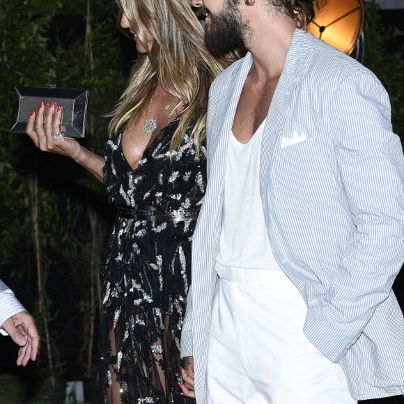 Heidi Klum et son compagnon Tom Kaulitz - Photocall de la soirée de gala Unicef à Porto Cervo. Le 10 août 2018 Red Carpet UNICEF Gala Porto Cervo, Italie.