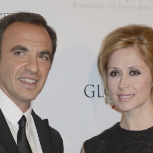 Nikos Aliagas et Lara Fabian - 4eme edition du "Global Gift Gala", copresidee par Eva Longoria et presentee par Nikos Aliagas, au George V a Paris le 13 mai 2013.