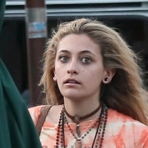 Exclusif - Paris Jackson est allée acheter des cafés à emporter au Urth Cafe sur Melrose Place à Los Angeles, le 1er août 2018