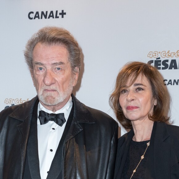 Eddy Mitchell, Muriel Bailleul - Arrivées lors de la 43ème cérémonie des Cesar à la salle Pleyel à Paris, le 2 mars 2018. © Dominique Jacovides - Olivier Borde / Bestimage
