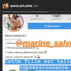 Les personnalités soutiennent le compte Instagram de Marine Salviani, la fille de Pascal ("Koh-Lanta"). Août 2018.