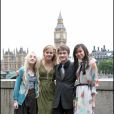 Evanna Lynch, Emma Watson, Daniel Radcliffe et Katie Leung à Londres en 2007.