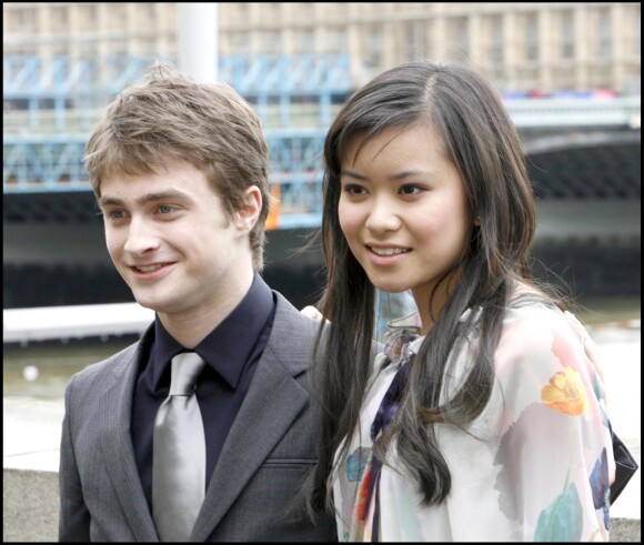 Daniel Radcliffe et Katie Leung à Londres en 2007.
