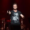 David Hallyday et son groupe "Mission Control" en showcase au Théâtre "Le Comedia" à Paris, le 12 janvier 2015.