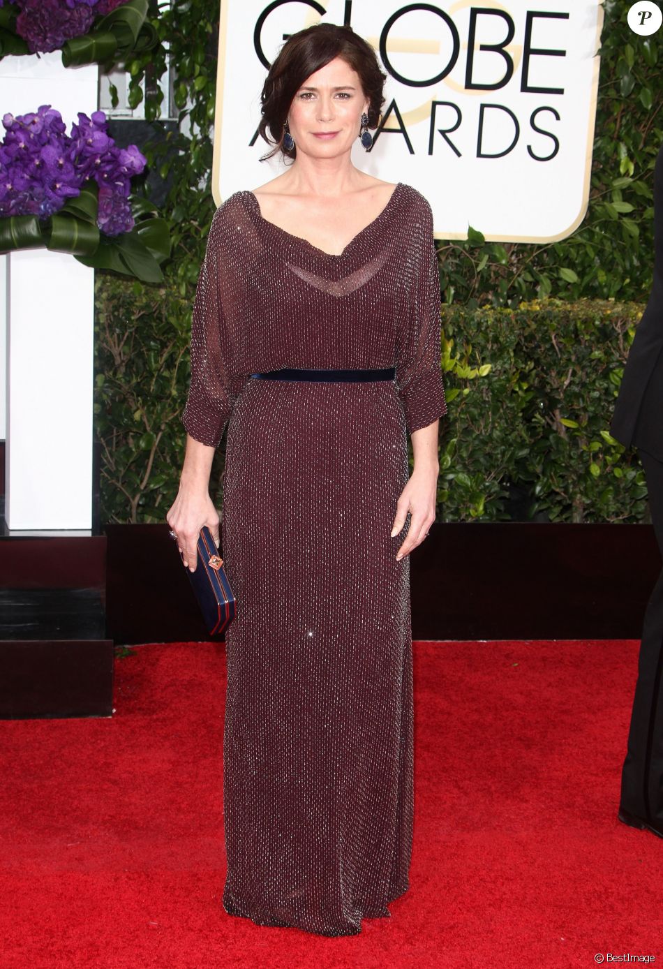 Maura Tierney - La 72ème cérémonie annuelle des Golden Globe Awards à Beverly Hills, le 11 janvier 2015.