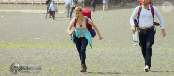 Les candidats de "Pékin Express 2018 : La Course infernale" lors de la demi-finale le 30 août 2018 sur M6.