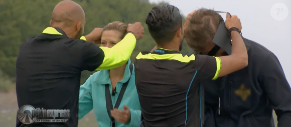 Les candidats de "Pékin Express 2018 : La Course infernale" lors de la demi-finale le 30 août 2018 sur M6.