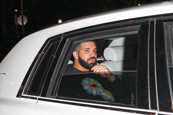 Drake arrive au restaurant Delilah pour l'afterparty des EPSY Awards à Los Angeles, le 18 juillet 2018.  Rapper Drake is seen arriving in style at Delilah nightclub at 2:30 AM for his ESPYS afterparty in West Hollywood.18/07/2018 - Los Angeles