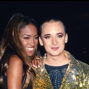 Boy George et Naomi Campbell en 1991.