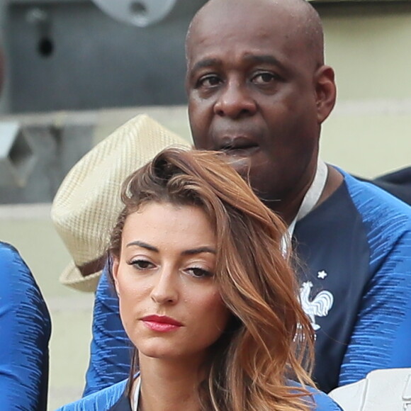 Rachel Legrain-Trapani (Miss France 2007 et compagne de B.Pavard) - People au stade Loujniki lors de la finale de la Coupe du Monde de Football 2018 à Moscou, opposant la France à la Croatie à Moscou le 15 juillet 2018 © Cyril Moreau/Bestimage