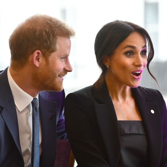 Le prince Harry, duc de Sussex, et Meghan Markle, duchesse de Sussex, ont rencontré avec plaisir les lauréats des WellChild Awards lors d'une réception avant le gala annuel de l'association WellChild à l'hôtel Royal Dorchester à Londres le 4 septembre 2018.