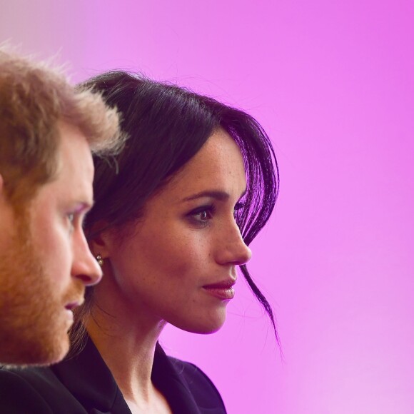 Le prince Harry, duc de Sussex, et Meghan Markle, duchesse de Sussex, ont rencontré les lauréats des WellChild Awards lors d'une réception avant le gala annuel de l'association WellChild à l'hôtel Royal Dorchester à Londres le 4 septembre 2018.