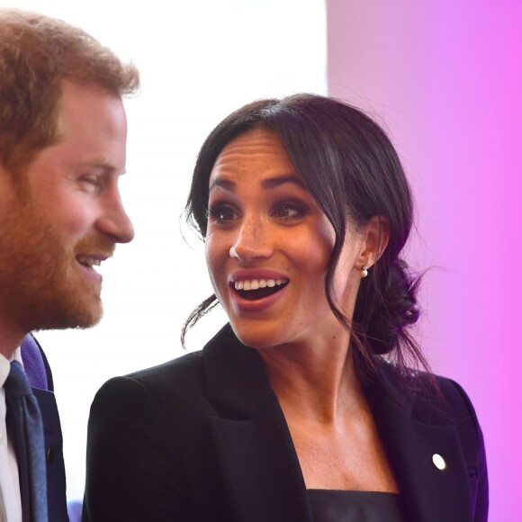 Le prince Harry, duc de Sussex, et Meghan Markle, duchesse de Sussex, ont rencontré les lauréats des WellChild Awards lors d'une réception avant le gala annuel de l'association WellChild à l'hôtel Royal Dorchester à Londres le 4 septembre 2018.