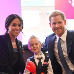 Le prince Harry, duc de Sussex, et Meghan Markle, duchesse de Sussex, ont rencontré les lauréats des WellChild Awards lors d'une réception avant le gala annuel de l'association WellChild à l'hôtel Royal Dorchester à Londres le 4 septembre 2018.