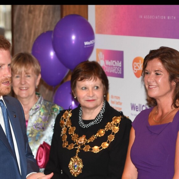 Le prince Harry et la duchesse Meghan de Sussex (Meghan Markle) lors de la soirée des WellChild Awards à l'hôtel Royal Dorchester à Londres le 4 septembre 2018.