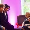 Le prince Harry et la duchesse Meghan de Sussex (Meghan Markle) lors de la soirée des WellChild Awards à l'hôtel Royal Dorchester à Londres le 4 septembre 2018.