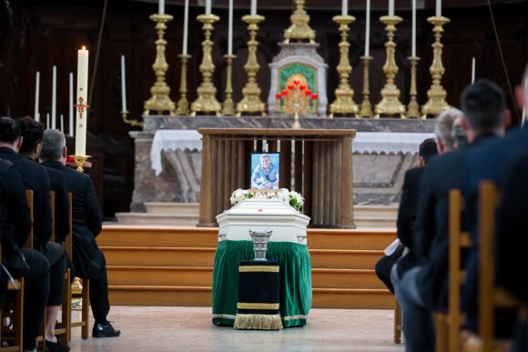 Semi Exclusif - Illustration lors des obsèques de Tom Diversy en la basilique de Saint-Nicolas-de-Port le 31 août 2018.