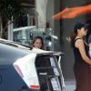 Exclusif - Eva Longoria et son mari Jose Baston ont été aperçus avec leur fils Santiago dans les rues de Beverly Hills, le 25 aout 2018.