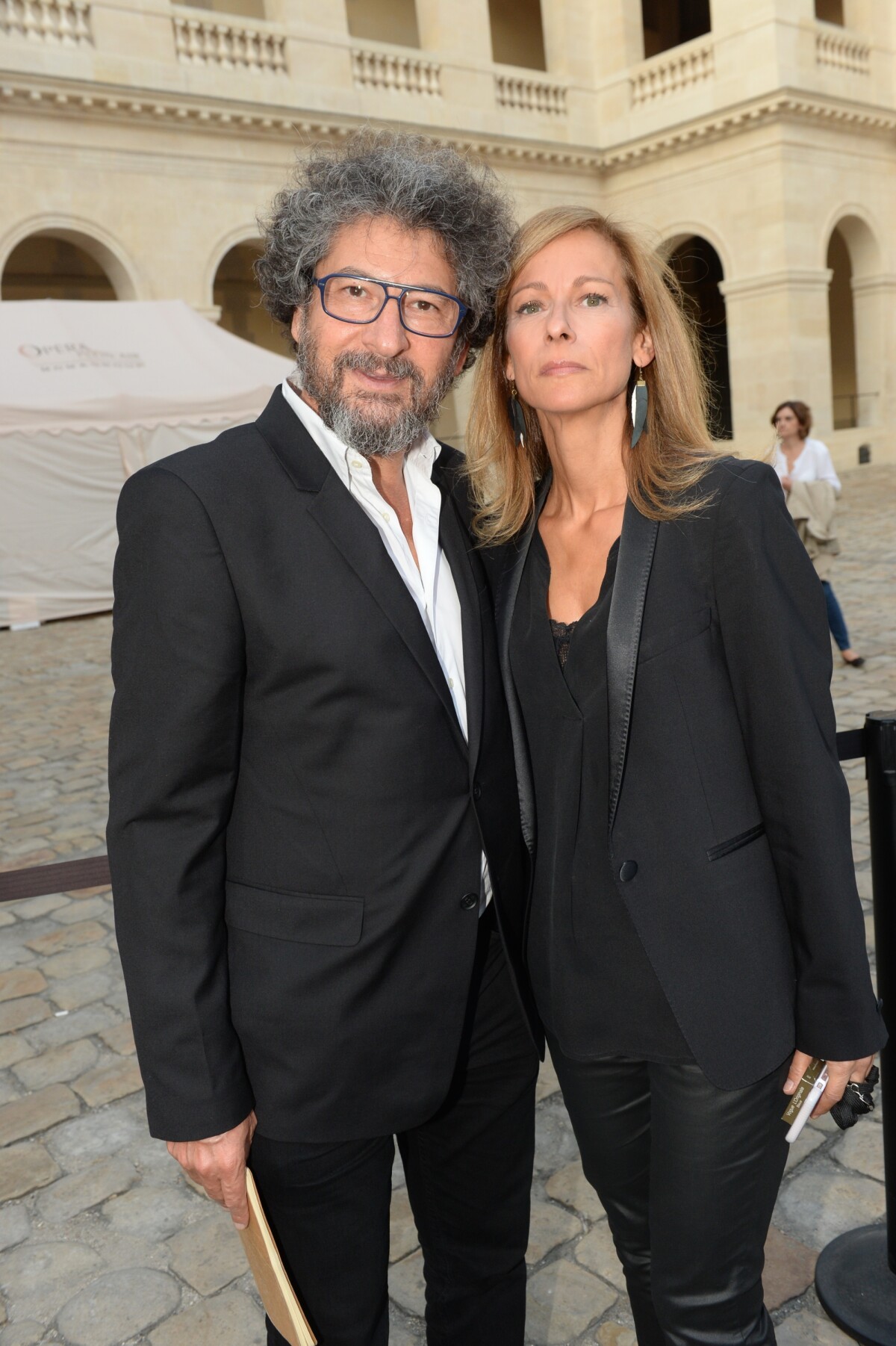 Photo : Radu Mihaileanu et Anne Gravoin - Opéra 