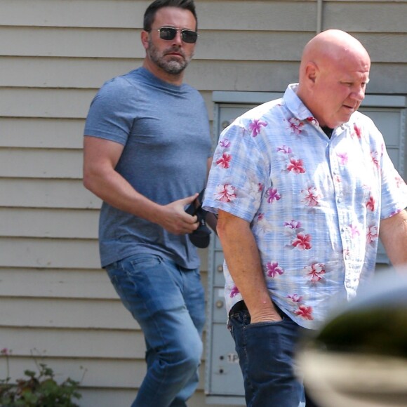 Exclusif - Ben Affleck est allé se faire couper les cheveux dans un salon de coiffure à Malibu, avant de retourner en cure de désintox. Le 8 septembre 2018