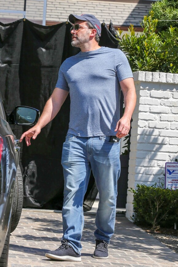 Ben Affleck devant son domicile à Los Angeles le 8 septembre 2018