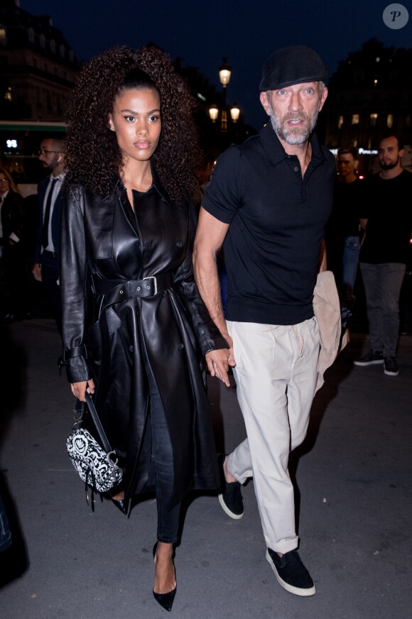 Vincent Cassel et sa femme Tina Kunakey lors de la soirée du 70ème anniversaire de Longchamp à l'Opéra Garnier à Paris, France, le 11 septembre 2018. © Cyril Moreau/Bestimage