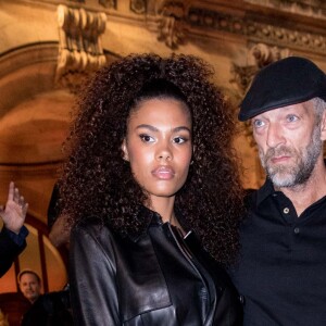 Vincent Cassel et sa femme Tina Kunakey lors de la soirée du 70ème anniversaire de Longchamp à l'Opéra Garnier à Paris, France, le 11 septembre 2018. © Cyril Moreau/Bestimage