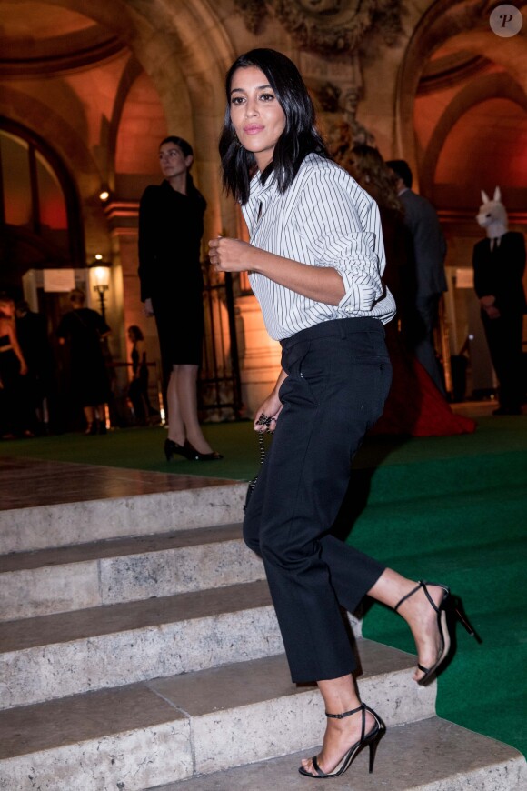 Leïla Bekhti lors de la soirée du 70ème anniversaire de Longchamp à l'Opéra Garnier à Paris, France, le 11 septembre 2018. © Cyril Moreau/Bestimage