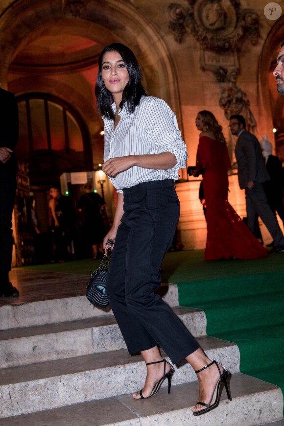 Leïla Bekhti lors de la soirée du 70ème anniversaire de Longchamp à l'Opéra Garnier à Paris, France, le 11 septembre 2018. © Cyril Moreau/Bestimage
