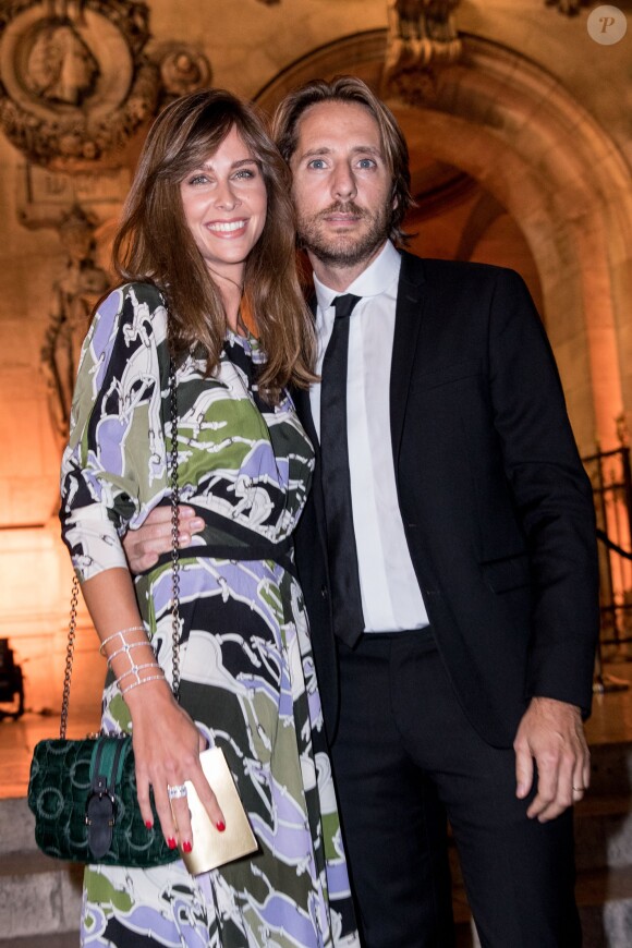 Ophélie Meunier et son mari Mathieu Vergne lors de la soirée du 70ème anniversaire de Longchamp à l'Opéra Garnier à Paris, France, le 11 septembre 2018. © Cyril Moreau/Bestimage