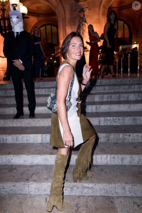 Alessandra Sublet lors de la soirée du 70ème anniversaire de Longchamp à l'Opéra Garnier à Paris, France, le 11 septembre 2018. © Cyril Moreau/Bestimage