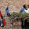 Mariage de Thomas Hollande et de la journaliste Emilie Broussouloux à la mairie à Meyssac en Corrèze. Le 8 Septembre 2018. © Patrick Bernard-Guillaume Collet / Bestimage