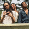 Jenaye Noah au Cameroun avec son papa Yannick Noah et sa soeur Yéléna. Photo postée sur Instagram en janvier 2017.