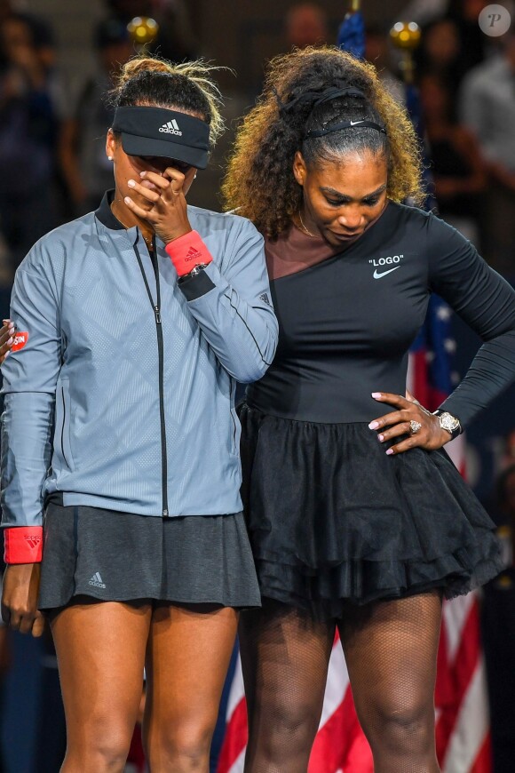 Serena Williams en larme à la finale de L' US Open à New york Le 08 septembre 2018.