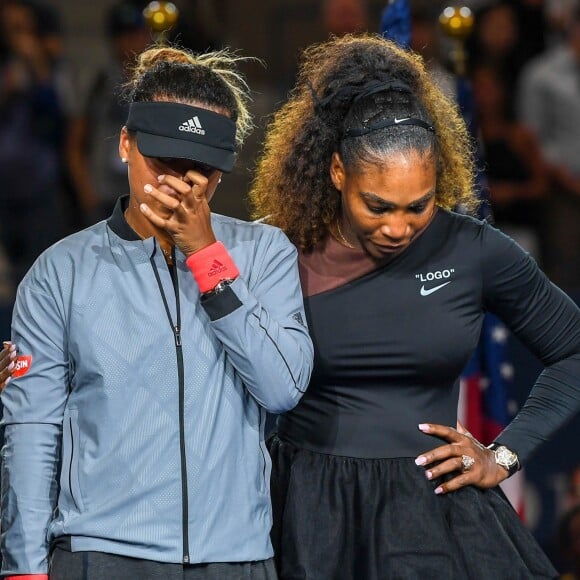 Serena Williams en larme à la finale de L' US Open à New york Le 08 septembre 2018.