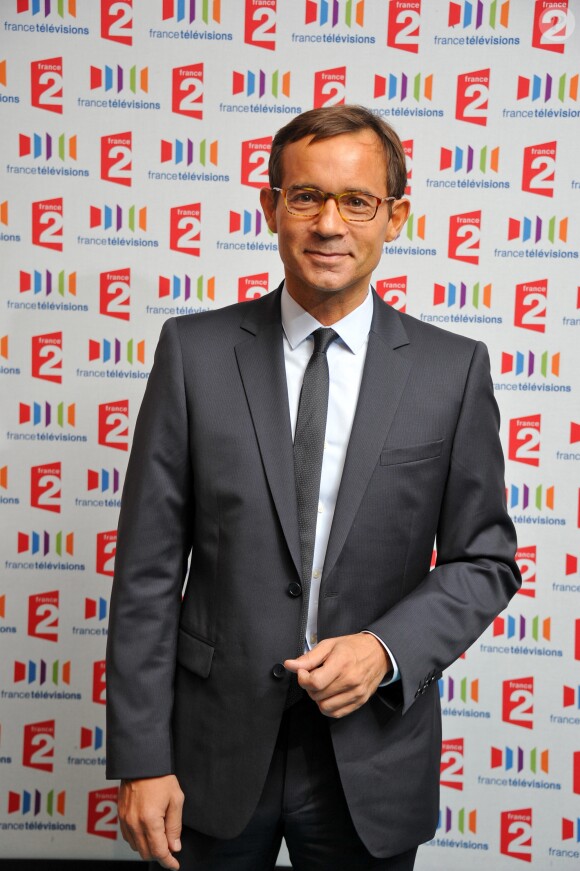 JEAN LUC DELARUE - CONFERENCE DE PRESSE DE RENTREE DE LA CHAINE FRANCE 2 AU THEATRE DU ROND POINT - 2011. © Guillaume Gaffiot /Bestimage