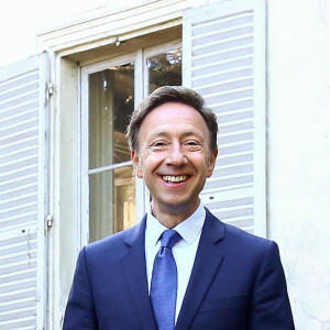 Stéphane Bern, responsable de la mission patrimoine - Le président de la République française et sa femme la Première Dame visitent la villa Viardot à l'occasion des Journées Européennes du Patrimoine à Bougival, France, le 15 septembre 2018. © Stéphane Lemouton/Bestimage