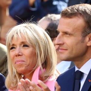 Le président de la République française Emmanuel Macron et sa femme la Première Dame Brigitte Macron (Trogneux) visitent la villa Viardot à l'occasion des Journées Européennes du Patrimoine à Bougival, France, le 15 septembre 2018. © Stéphane Lemouton/Bestimage