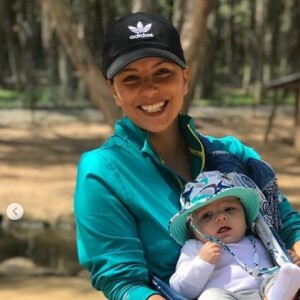 Eva Longoria et son fils Santiago ont visité un refuge pour animaux exotiques en Australie, septembre 2018