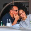 Exclusif - Jennifer Lopez et son compagnon Alex Rodriguez sont allés déjeuner restaurant 'Via Alloro' à Beverly Hills, le 31 aout 2018.