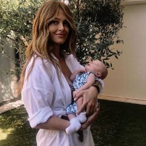 Caroline Receveur et son fils Marlon à Saint-Tropez - Instagram, 7 août 2018