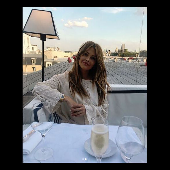 Caroline Receveur à Paris - Instagram, 2 août 2018