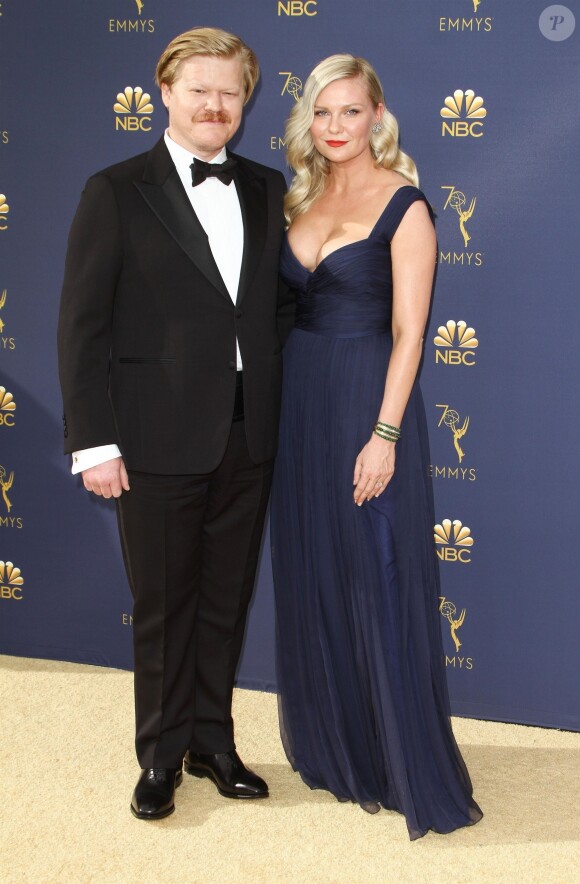 Jesse Plemons et Kirsten Dunst au 70ème Primetime Emmy Awards au théâtre Microsoft à Los Angeles, le 17 septembre 2018.