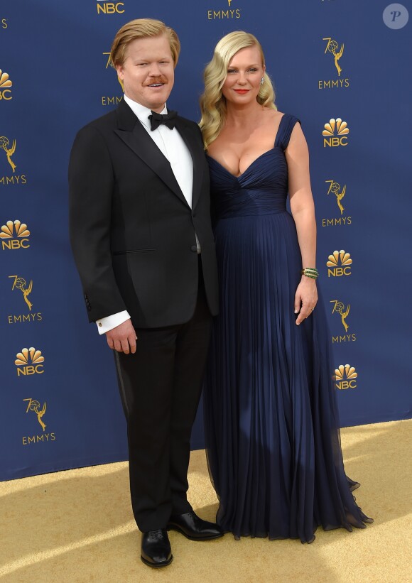 Jesse Plemons et Kirsten Dunst au 70ème Primetime Emmy Awards au théâtre Microsoft à Los Angeles, le 17 septembre 2018.